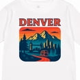 thumbnail image 4 of Inktastic Denver Cityscape with Mountain Sunset Boys or Girls Long Sleeve Toddler T-Shirt, 4 of 5