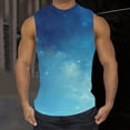 thumbnail image 2 of zfhfof Débardeurs Graphiques pour Hommes Motif Imprimé Sans Manches T-Shirts de Musculation Été Col Rond Chemise de Plage Décontractée, 2 of 5