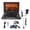 Black - US Plug, variant on M Buder 9.8" Portable DVD Player with 270 Degree Swivel Screen Dual Speakers Antennae Remote Car TV Support USB SD AV Output Multiple Disc Formats EU Plug