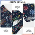 thumbnail image 6 of FORMRS Boys Pajama Pants with Pockets Size 9-10Y Kids Lounge Sleep Bottoms, Dark Blue Christmas, 6 of 8