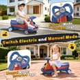 thumbnail image 4 of East doll 12V Ride on Toys for Kids, Electric Wiggle Car for Ages 3-12, 2 Seater Car for Kids, Electric Car, Toddler Car, 2 Speed, Flashing Wheels, Bluetooth, Kid Ride on Car, 2.8-4.1 Mph, Red&Blue, 4 of 9