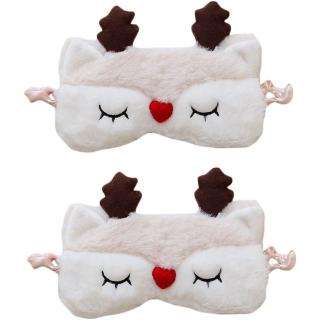 Antifaz para dormir Antifaz para niños Antifaz para dormir para niños Diseño de animales s Máscaras suaves para mujeres, niños, niñas y adultos Fiesta de pijamas de viaje, ajustable y elásti