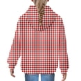 thumbnail image 7 of Mercatoo Kids Loose Tops Girls 𝗛oodie Cute Plaid Long Sleeve Fashion Sweatshirts Lightweight 𝗛oodie with Pockets, 7 of 7