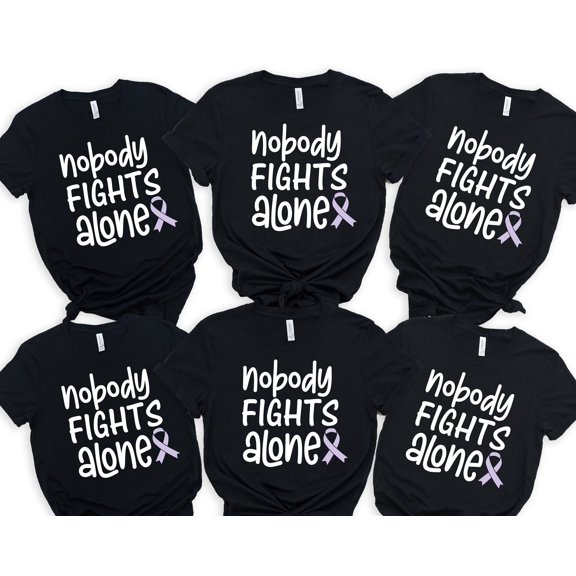 Nobody Fights Alone Shirt Testicular Cancer Awareness Shirt Testicular Cancer Support Shir