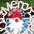 thumbnail image 4 of Colgante de árbol perfecl Adornos Colgantes Natural Para Ventana de Pared 130x120mm Santa Claus, 4 of 8