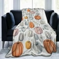 thumbnail image 3 of Fall Throw Blanket Fall Decor Autumn Pumpkin Leaves Flannel Fleece Blanket Gifts for Girls Boys Farmhouse Super Warm Soft Cozy Plush Lightweight Seasonal Bedding Blanket for Couch Kids Adult 80"X60", 3 of 6