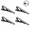 Black spring style, variant on Tie Clips for Men, 4-Piece Stainless Steel Smooth Tie Bar Set, 1.38" French Minimalist Tie Clips with Secure Spring Clasp for Suits, Business, Office, Wedding, and Formal Wear