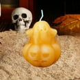 thumbnail image 5 of Fwttom Halloween Pumpkin Candles Scented Candles, Halloween Candles with Carved details, Adorable Ghost Pumpkin Shaped Aromatherapy Candles for Home Scented, 5 of 6