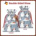 thumbnail image 2 of Naloa Happy Snowmen Snowfall Drawstring Christmas Bags, 3D Xmas Gift Bags, Christmas Wrapping Bags, Xmas Goodie Bags, Treat Pouch Bags, Party Favor Bags-Medium, 2 of 9
