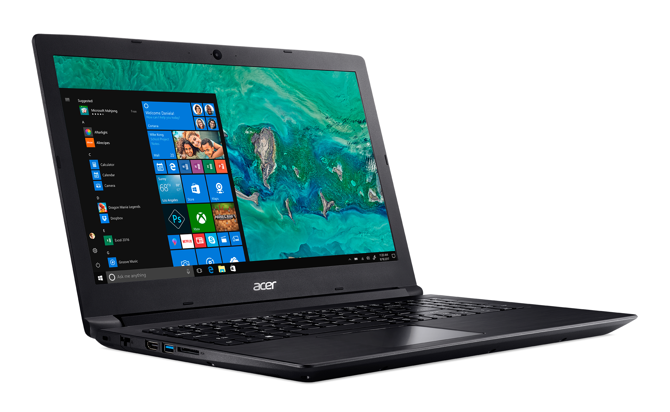 Acer Aspire 3, 15.6" HD, AMD Ryzen 5 2500U, 8GB DDR4, 1TB HDD, Windows 10 Home, A315-41-R132 - image 3 of 4