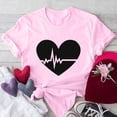 thumbnail image 2 of Plebaso T-shirts à Manches Courtes pour Femmes, Imprimé, Col Rond, Décontracté, Mode, 2 of 4