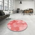 thumbnail image 3 of Ahgly Company Indoor Rectangle Patterned Pastel Pink Area Rugs, 6' x 9', 3 of 6