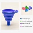 thumbnail image 5 of entonnoir Pliables De Cuisine Silicone, 4 Tailles D'entonnoir Petit Et Grand Entonoir Pour Transfert Liquide Alimentaire(s / M / L / Xl), 5 of 5
