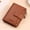 Brown, variant on RFID anti-theft brush new three fold multi fold genuine leather cowhide wallet multifunctional anti tamper magnetic card bag sho