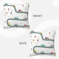 thumbnail image 3 of ZICANCN Cars Road Street Decorative Throw Pillow Covers , Couch Sofa Decorative Knit Pillow Covers for Living Room Farmhouse 16"x16", 3 of 8