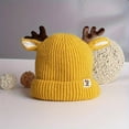thumbnail image 5 of UngA Baby Beanie Toddler Winter Hat Cute Antler Reindeer Crochet Knitted Hat Christmas Hat Warm Cap for Boys Girls (Red,0-24 Months), 5 of 7