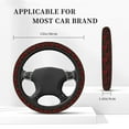 thumbnail image 3 of Uemuo Rose Printed Car Elastic Steering Wheel Cover - Universal Car Accessory for Diverse Cars Anti-Slip, and Comfortable- 15", 3 of 8