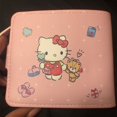 thumbnail image 5 of Kawaii Hello Kitty Cinnamoroll My Melody Kuromi Sanrios New Pu Casual Money Bag Coin Purse Card Holder Wallet With Buttons, 5 of 10