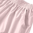 thumbnail image 5 of Amidoa Elastic Waist Girl Shorts Wide Leg With Pockets High Waisted Summer Casual Baggy Shorts,Pink,11-12 Years, 5 of 7