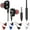 Black, variant on Happy date A4 Earphones Clear Sound Ergonomic Design In-Ear Dual Moving Coil In-Ear Wired Sport Earphones