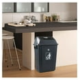 thumbnail image 4 of 13 Gallon Large Plastic Trash Can with Swing Lid, Kitchen Garbage Can with Lid, 4 Packs, 4 of 7