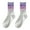 Purple1, variant on Mosey 1 Pair Mid-calf Socks Korean Heart Embroidery Kawaii Hip Hop Color Matching Anti-slip Soft No Odor Sweat Absorption Lady Four Seasons Sports Socks