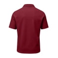 thumbnail image 5 of Dwelliawo Mens Dri-Mesh Polo Shirt Solid Color Fit Breathable Golf Shirt Workwear T Shirt Red L, 5 of 5