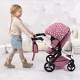 thumbnail image 5 of Cochecito para muñecas Bayer Xeo, color rosa, blanco y estrellas para muñecas de hasta 18 años, 5 of 5