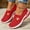 Red#25, variant on HAJWOH Arch Support Shoes for Women, Orthopedic Slip On Walking Sneakers with Wide Width, Non-Slip Work Shoes Yellow US-9(EU-42)