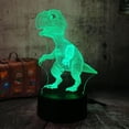 thumbnail image 2 of 3D Night Lights Dinosaur Night Lámpa De de lámpa 7 Cambiantes, Decoración De Habitación Regalos De Cumpleaños Pa , Zulema Dinosaurio 3D LED luz nocturna, 2 of 8