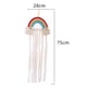 thumbnail image 2 of Laklulu - Soporte para moño de pelo trenzado con borlas de arcoíris, almacenamiento para pinzas para el pelo colgantes, decoración para dormitorio de niñas y bebés, 2 of 5