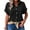Black -BI15, variant on Cotton Linen Gauze Shirts for Women Loose Fit Button Down Blouses Casual Summer Textured Collared Crinkle Seersucker Tops White S