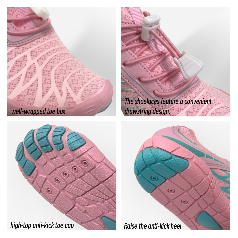 Barefoot Shoes for Women, Quick Dry Non-Slip Aqua Swim Shoes, Breathable Slip-on Beach Wide Toe Water Shoes, Lightweight Barefoot Womens for Walking, Fishing, Surfing, Yoga
