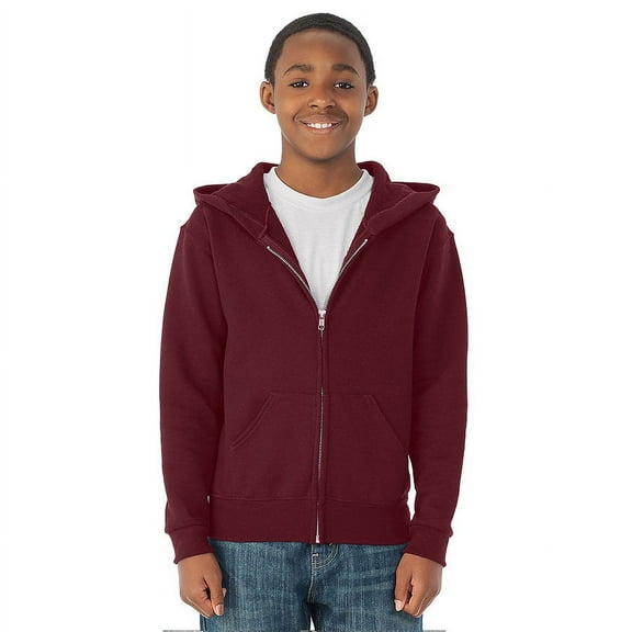 Jerzees Boy's NuBlend Full-Zip Hooded Sweatshirt