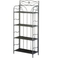 thumbnail image 1 of Pemberly Row 4 Tier 24" Bakers Rack in Chocolate, 1 of 2