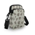 thumbnail image 3 of HELLHERO with Adjustable Strap Crossbody Bag for Women Outdoor Travel Daily Use Small Crossbody Purse Polyester 4.33"x1.97"x7.09", Varied Monochrome Leaves, 3 of 7