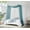 White & Dusty Blue, variant on WARM HOME DESIGNS Set of 2 White & Teal Canopy Bed Curtains in 55 x 360 Inch Size. BE White & Teal 360