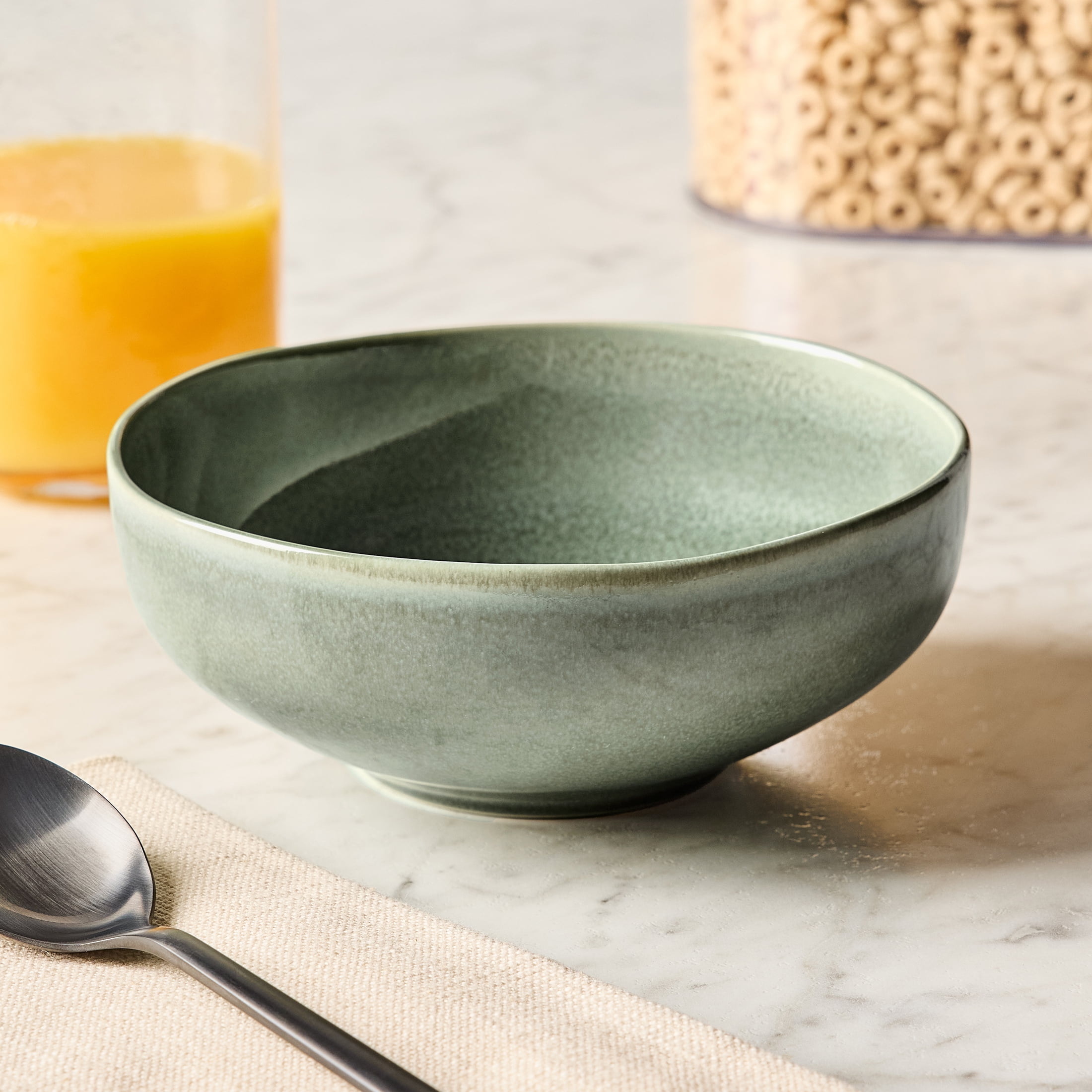 Better Homes & Gardens Brooks Stoneware Cereal Bowl, Green