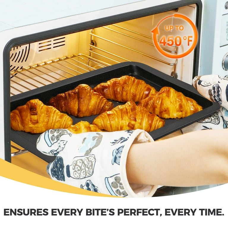 HONGBAKE Nonstick Baking Sheet Pan Set, Pack for Oven Cooking