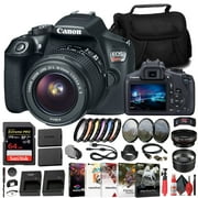 Canon EOS Rebel T6 DSLR Camera with 18-55mm Lens, 64GB Card, Filter Kits, Battery & Accessory Bundle (International Model)