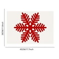 thumbnail image 2 of La Combinaison de Tradition et de Créativité Napperon de Noël Imprimé Neige Rend Votre Table Plus Festive Atmosphère Napperons Ronds Modernes en Osier pour Assiettes de Souper Petite Table à Manger, 2 of 2