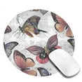 thumbnail image 2 of Disketp Vintage Butterflies Small Mouse Pad 7.9x7.9 Inches,Washable Round Mousepad For Office Laptop Computer,Non-Slip Rubber Base Mouse Pads For Wireless Mouse, 2 of 9