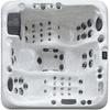 Luxuria Spas Sensation 4-Person 73-Jet 3-Pump Acrylic Double Lounger Hot Tub with Touch Screen and Ozonator