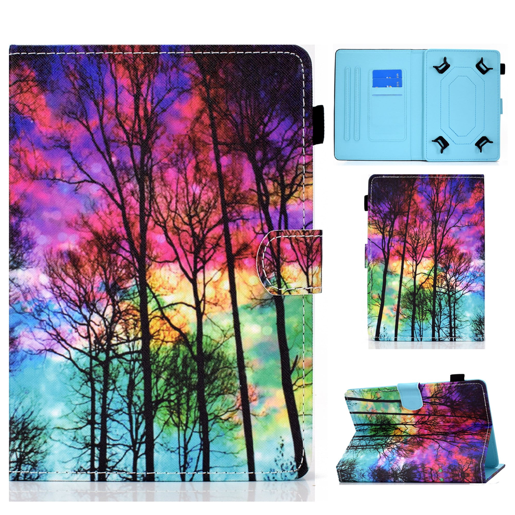 Tante medeleerling Beschietingen Universal 10" Tablet Case Flip Painted Leather Folio Stand Cover For iPad  9.7 / Samsung Tab A 10.1 / Amazon Fire HD 10.1 - Walmart.com