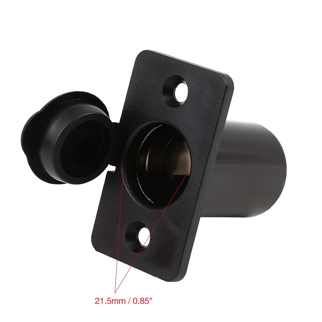 Unique Bargains DC 12V 24V Cigarette Lighter Socket for Car Motorcycle ATV with Cover