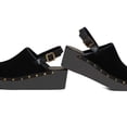 thumbnail image 3 of XYD Women Studded Round Closed Toe Slingback Buckle Sandals Wedge Heel Platform Mule Daily Walking Shoes Size 15 Black, 3 of 4