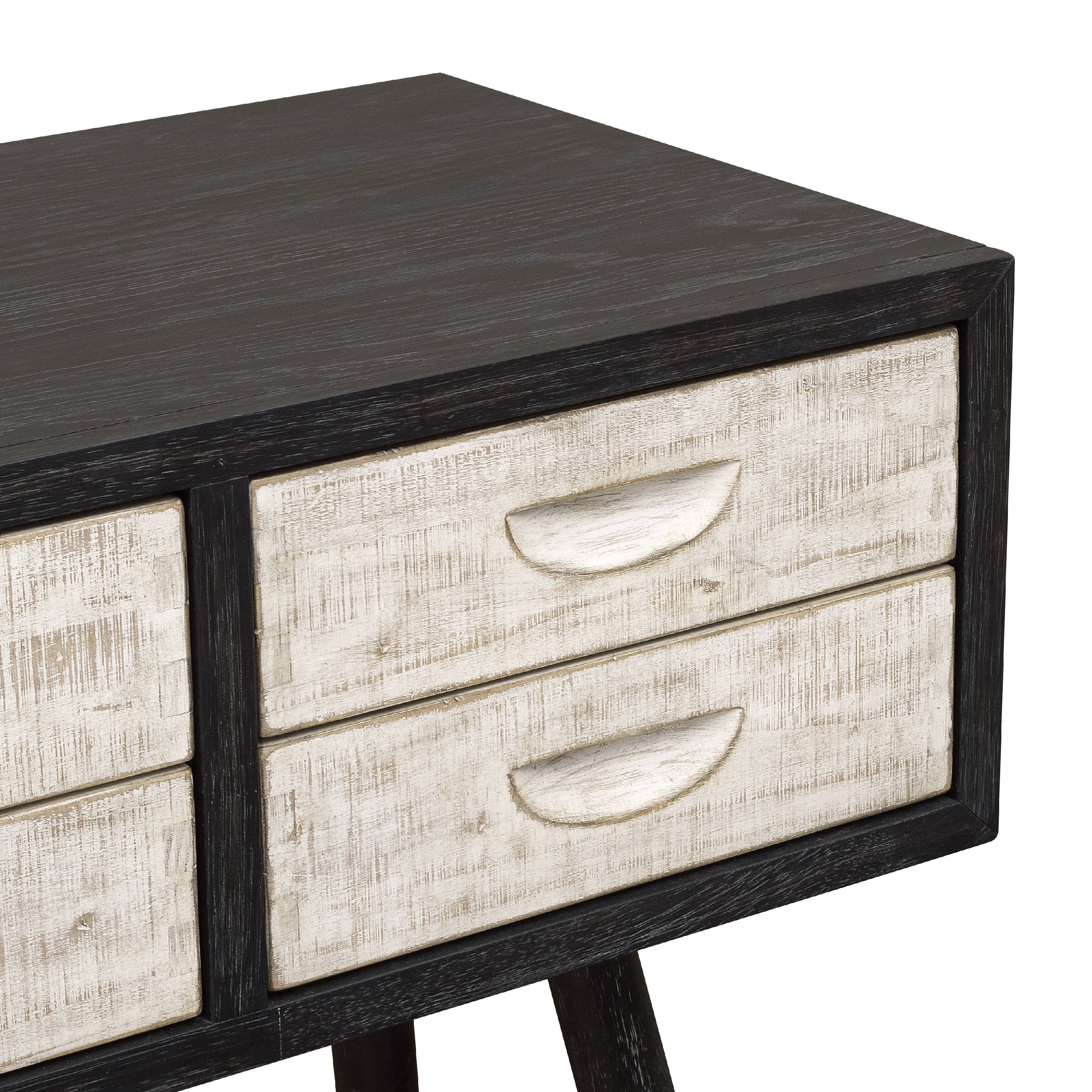 Home Fare Modern Sideboard Buffed Server Two Tone with White