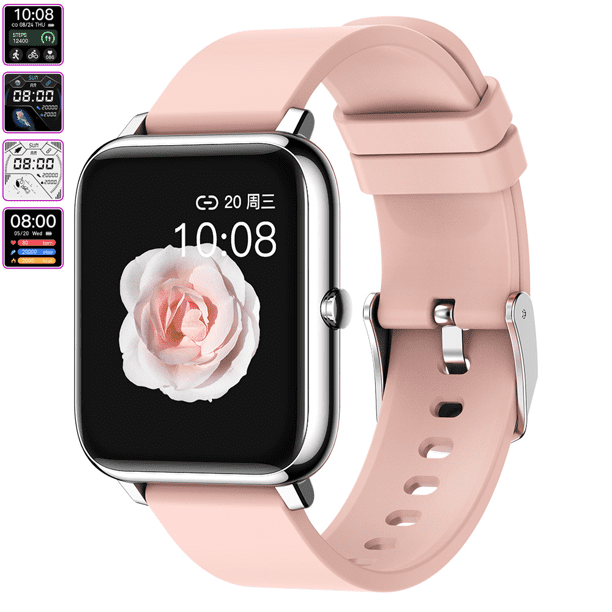 Smartwatch Pulsera Inteligente,XGeek Reloj Deportivo Pantalla Táctil Completa de 1.4 Pulgadas,Impermeable IPX7,Sueño,Podómetro,Relojes Deportes GPS Monitor de Pasos, Mujeres. XGeek XGeek P22