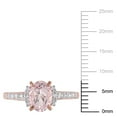 thumbnail image 3 of Everly Women's Morganite Rose Gold Plated Ring, 3 of 7