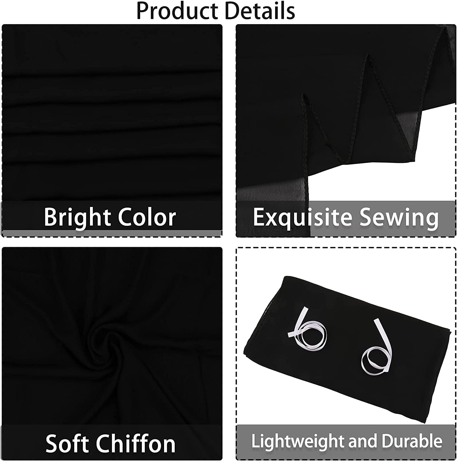Wehilion Chiffon Table Runner Sheer Chiffon Table Runner Romantic Boho Rustic Wedding Table Runner for Wedding Birthday Party Decor Bridal Baby Shower Table Decoration
